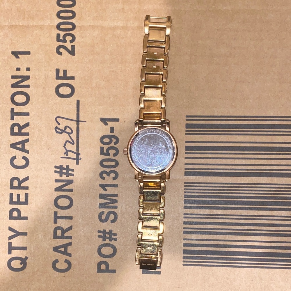 Michael Kors Rose Gold Watch with Crystal Face/ YES OPEN TO OFFER$ - Picture 2 of 9